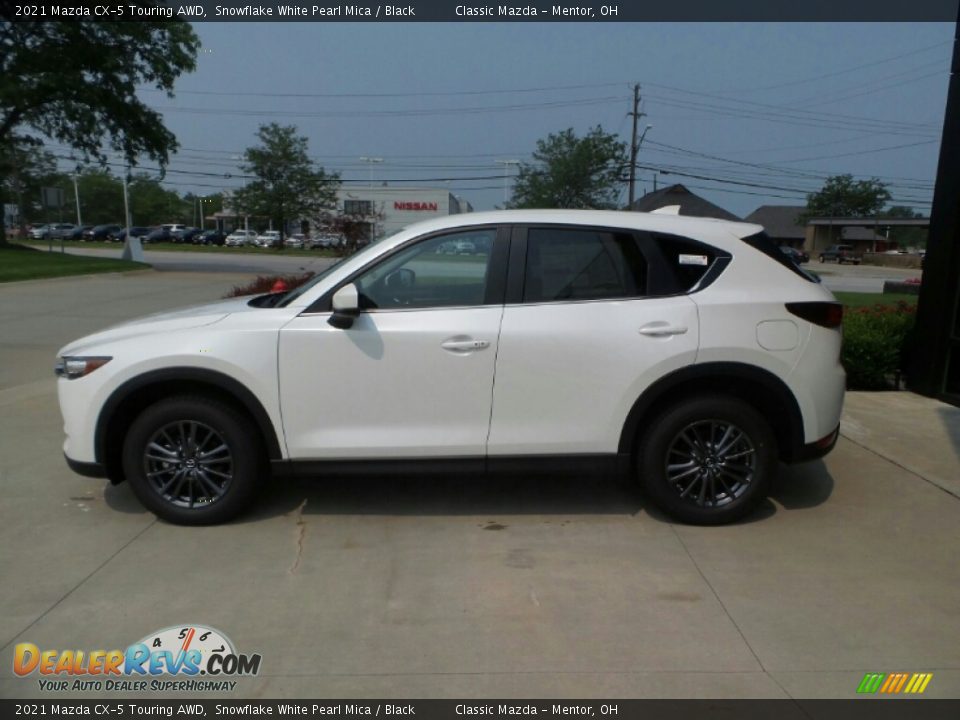 2021 Mazda CX-5 Touring AWD Snowflake White Pearl Mica / Black Photo #6