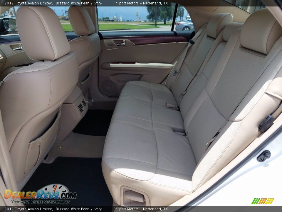 2012 Toyota Avalon Limited Blizzard White Pearl / Ivory Photo #12