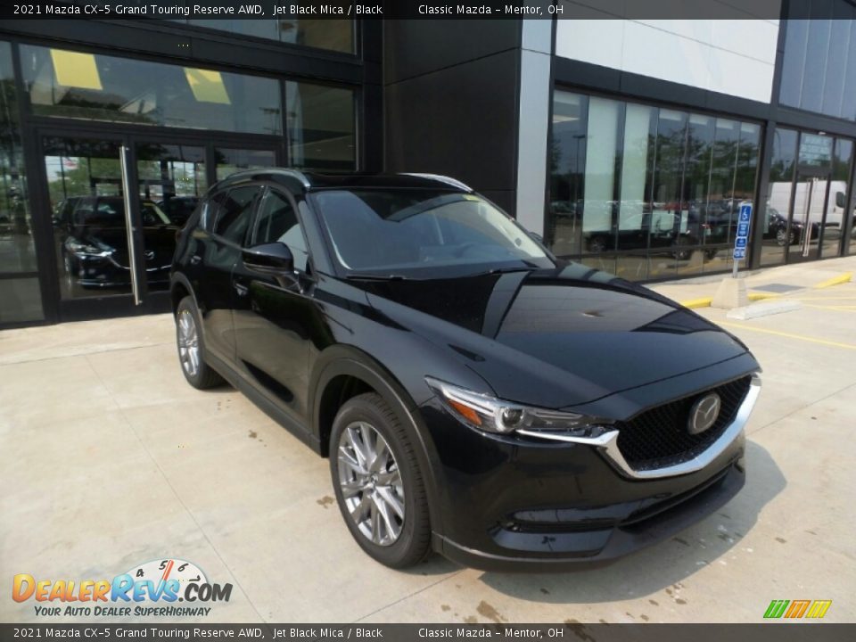 2021 Mazda CX-5 Grand Touring Reserve AWD Jet Black Mica / Black Photo #1