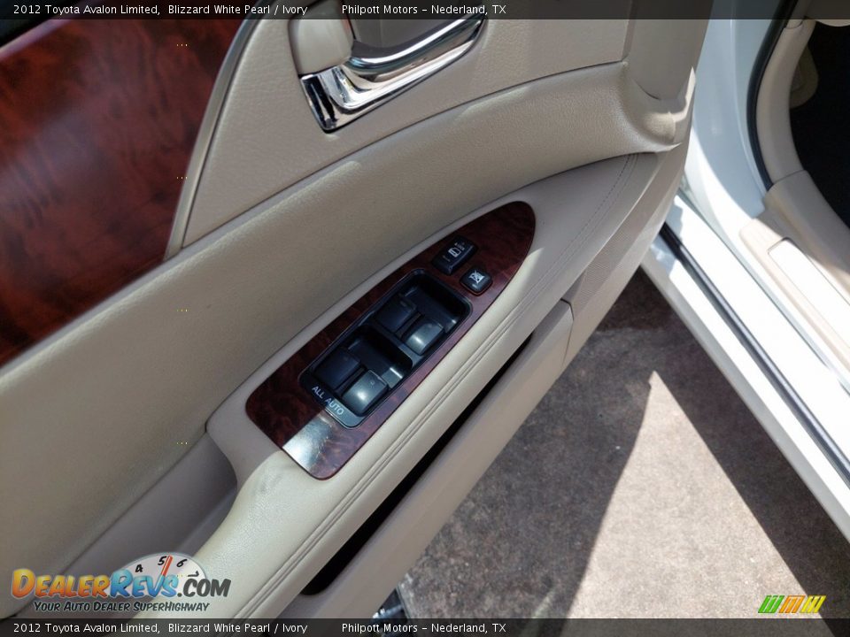 2012 Toyota Avalon Limited Blizzard White Pearl / Ivory Photo #14