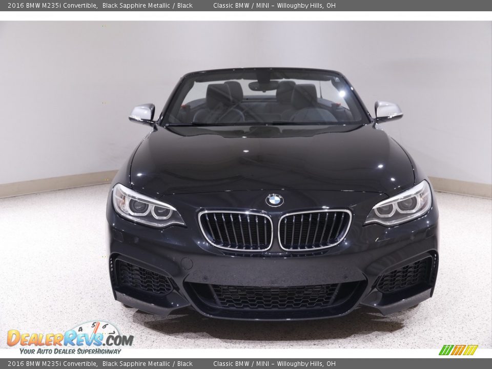 2016 BMW M235i Convertible Black Sapphire Metallic / Black Photo #3