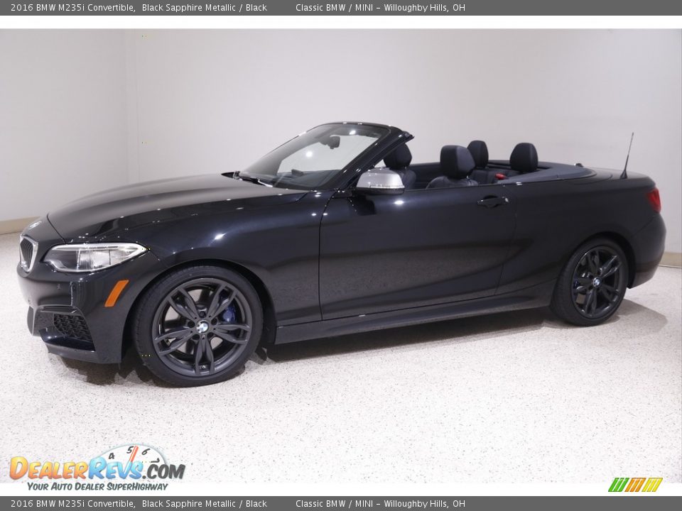 2016 BMW M235i Convertible Black Sapphire Metallic / Black Photo #4