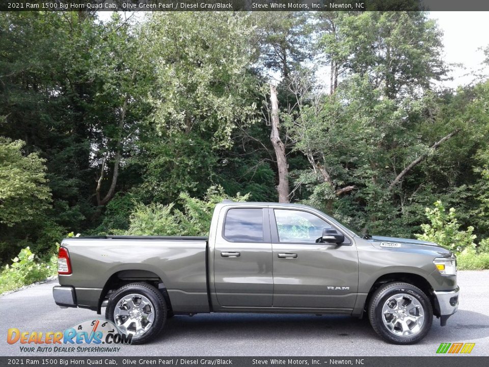 Olive Green Pearl 2021 Ram 1500 Big Horn Quad Cab Photo #5