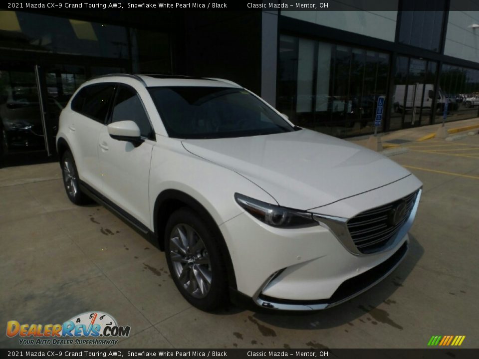 2021 Mazda CX-9 Grand Touring AWD Snowflake White Pearl Mica / Black Photo #1