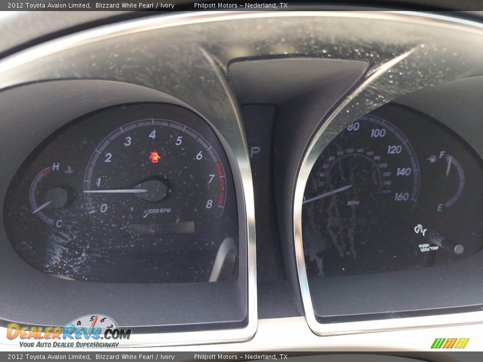 2012 Toyota Avalon Limited Blizzard White Pearl / Ivory Photo #23