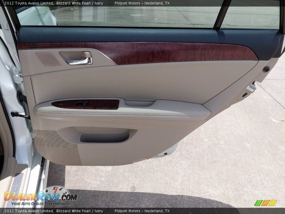 2012 Toyota Avalon Limited Blizzard White Pearl / Ivory Photo #27
