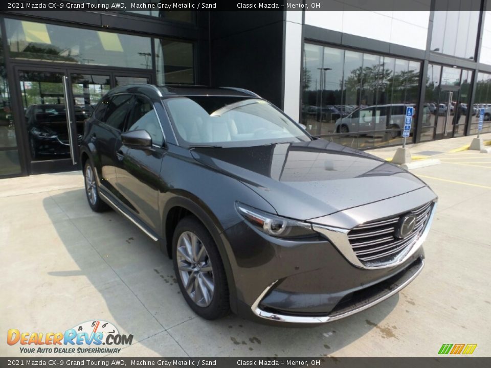 2021 Mazda CX-9 Grand Touring AWD Machine Gray Metallic / Sand Photo #1