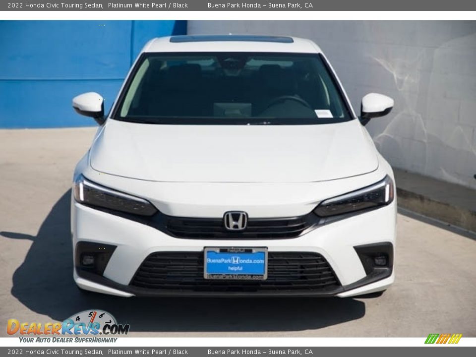 2022 Honda Civic Touring Sedan Platinum White Pearl / Black Photo #3