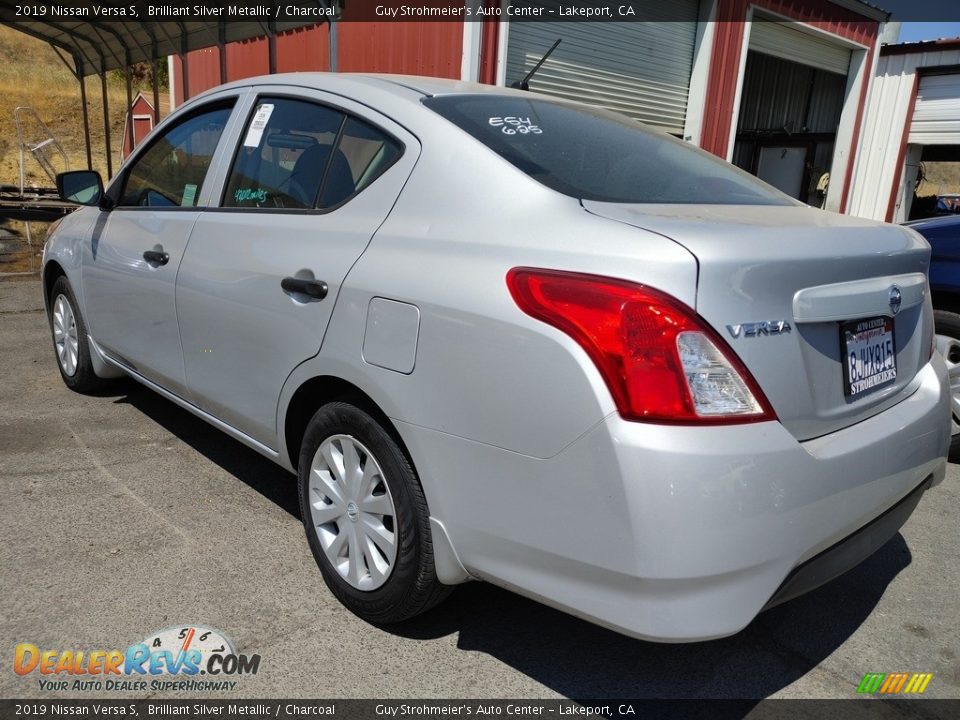 2019 Nissan Versa S Brilliant Silver Metallic / Charcoal Photo #8