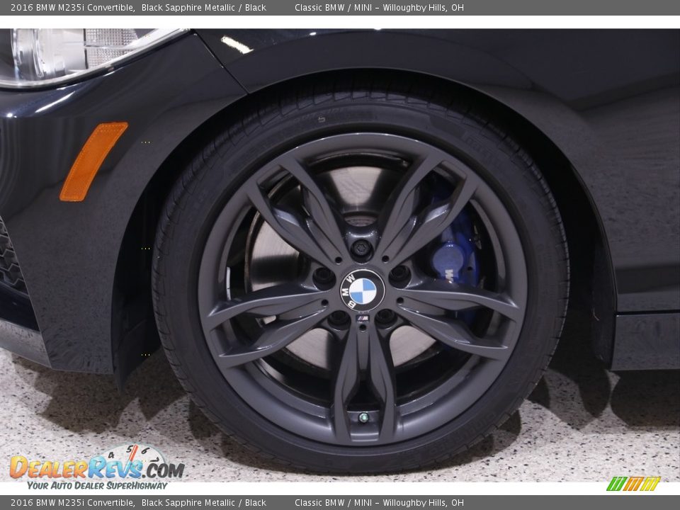 2016 BMW M235i Convertible Black Sapphire Metallic / Black Photo #26