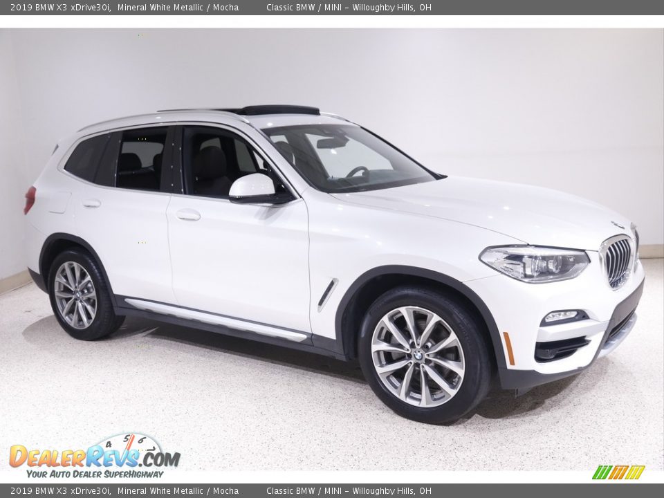 2019 BMW X3 xDrive30i Mineral White Metallic / Mocha Photo #1