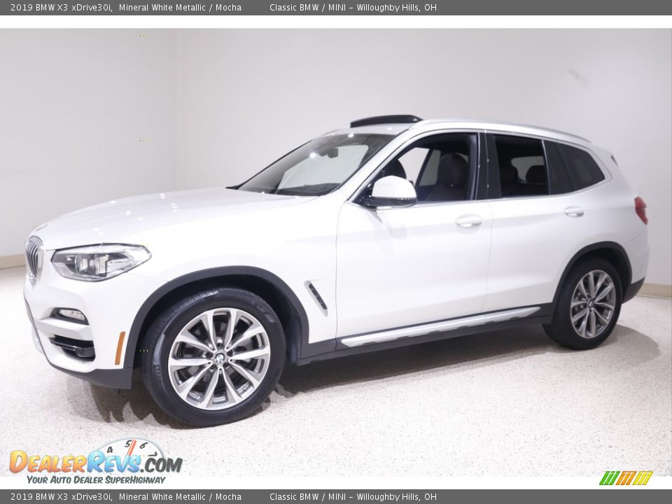 2019 BMW X3 xDrive30i Mineral White Metallic / Mocha Photo #3