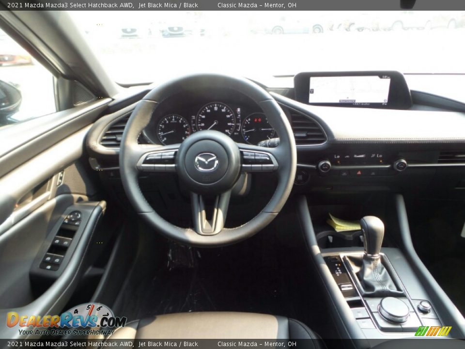 2021 Mazda Mazda3 Select Hatchback AWD Jet Black Mica / Black Photo #4