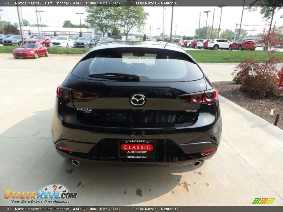 2021 Mazda Mazda3 Select Hatchback AWD Jet Black Mica / Black Photo #5