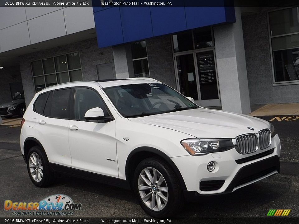 2016 BMW X3 xDrive28i Alpine White / Black Photo #1