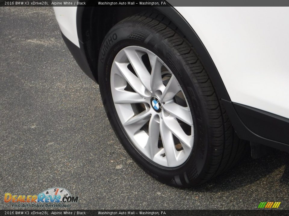 2016 BMW X3 xDrive28i Alpine White / Black Photo #3