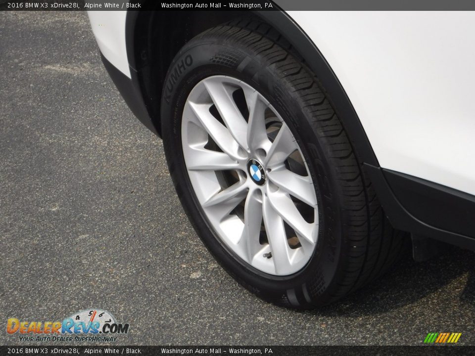 2016 BMW X3 xDrive28i Alpine White / Black Photo #3