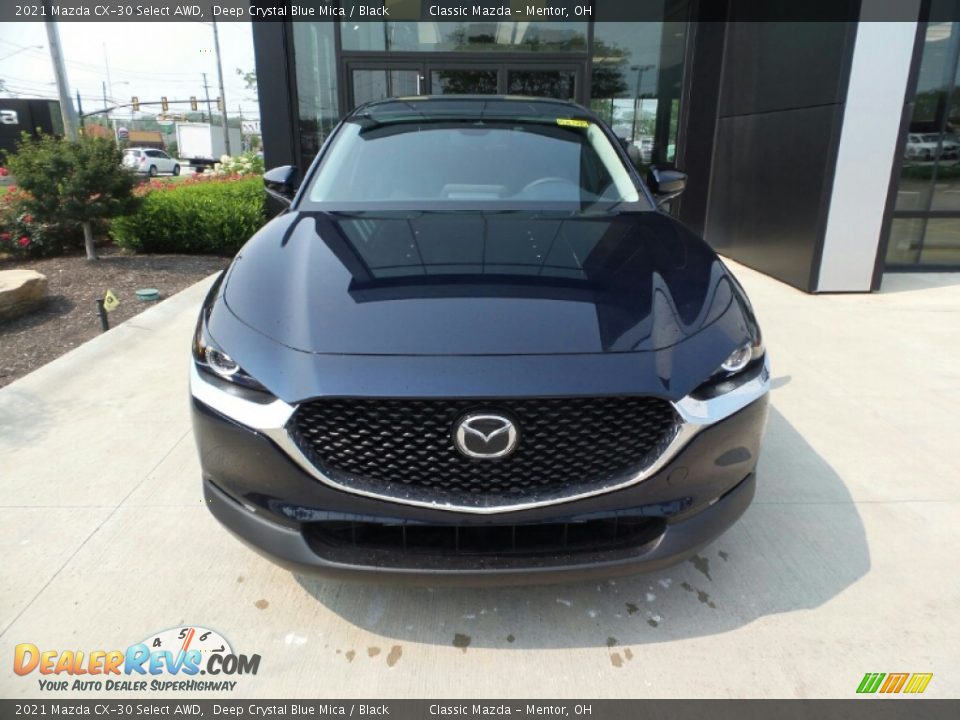 2021 Mazda CX-30 Select AWD Deep Crystal Blue Mica / Black Photo #2