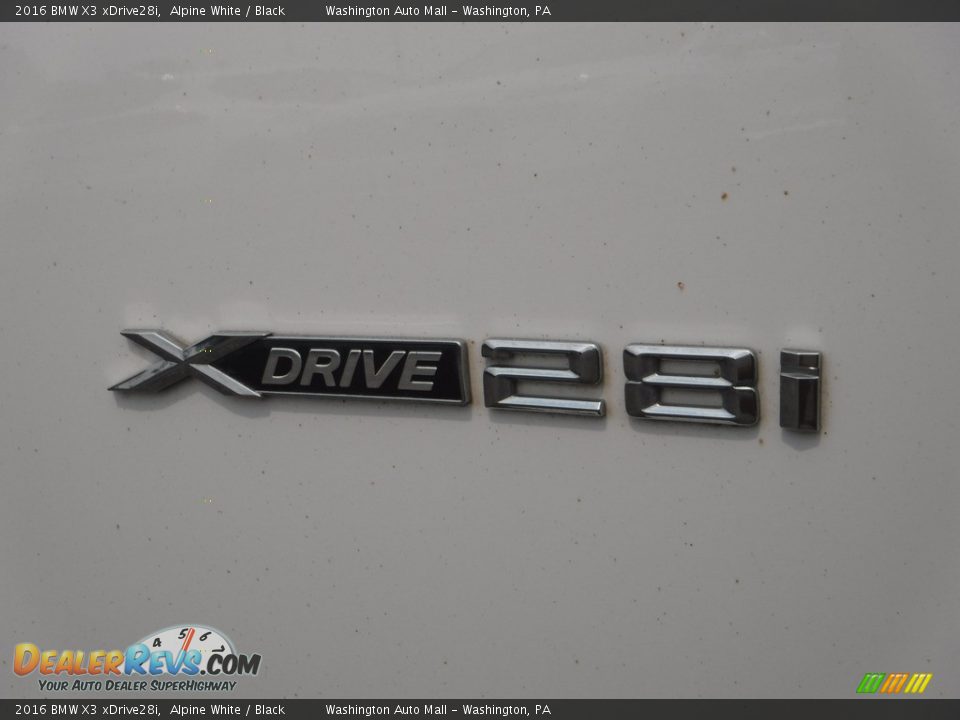 2016 BMW X3 xDrive28i Alpine White / Black Photo #5