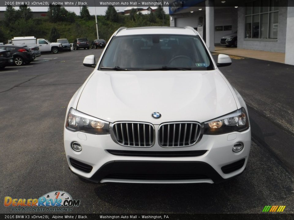 2016 BMW X3 xDrive28i Alpine White / Black Photo #6