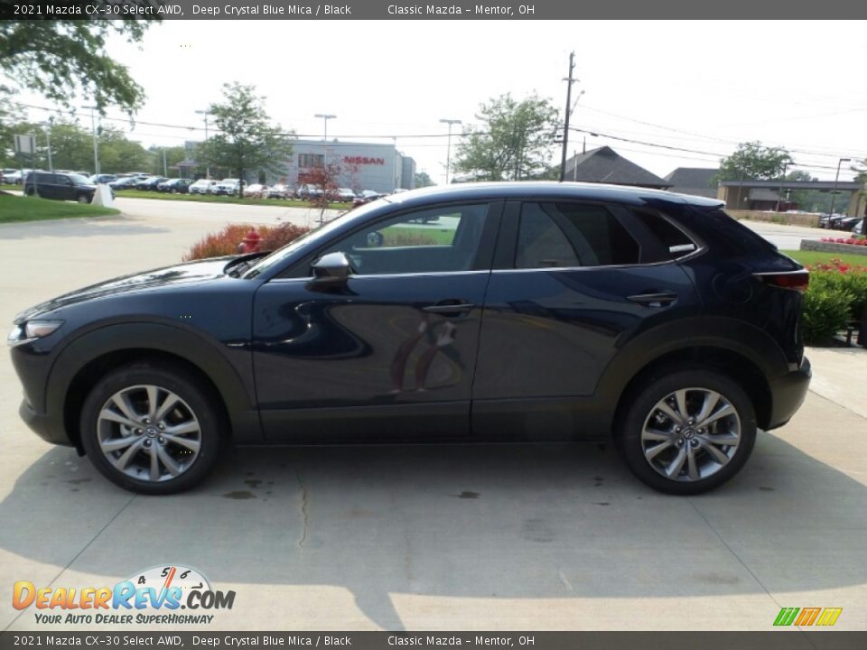 2021 Mazda CX-30 Select AWD Deep Crystal Blue Mica / Black Photo #6