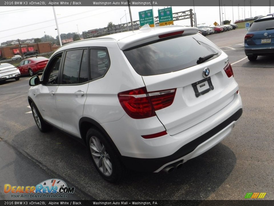 2016 BMW X3 xDrive28i Alpine White / Black Photo #10