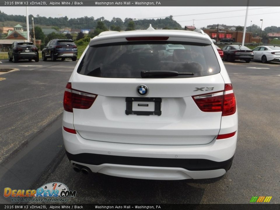 2016 BMW X3 xDrive28i Alpine White / Black Photo #11