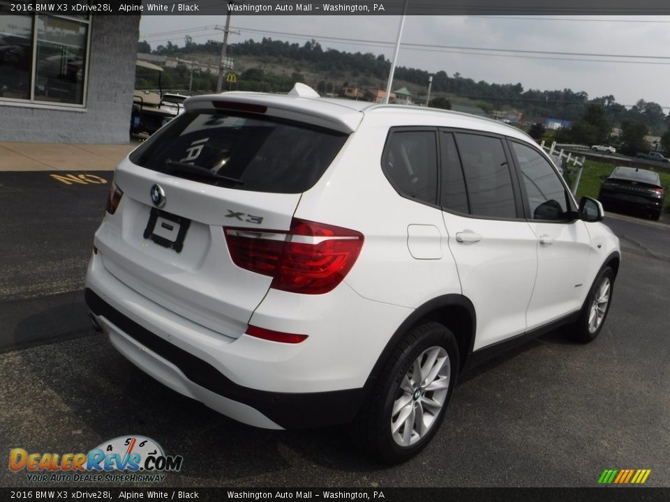 2016 BMW X3 xDrive28i Alpine White / Black Photo #12