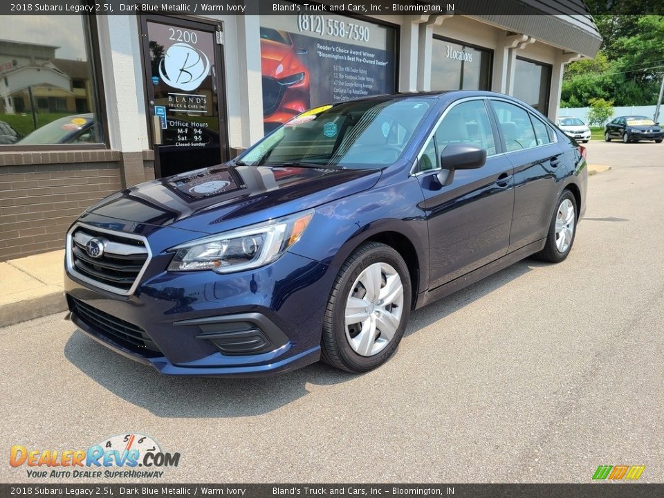 2018 Subaru Legacy 2.5i Dark Blue Metallic / Warm Ivory Photo #2