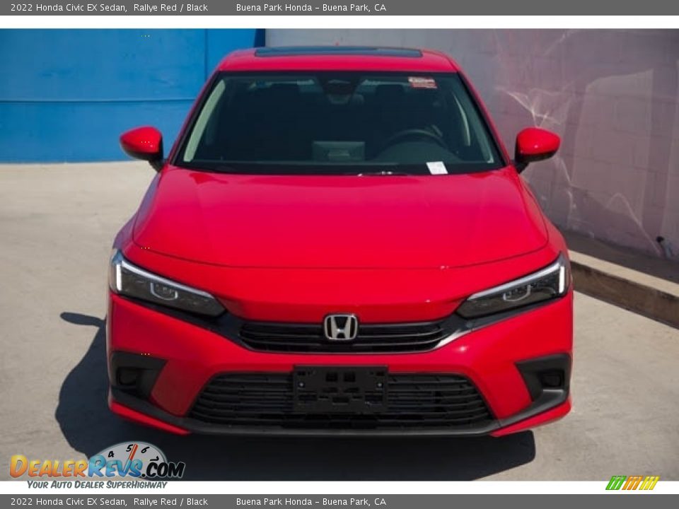 2022 Honda Civic EX Sedan Rallye Red / Black Photo #3