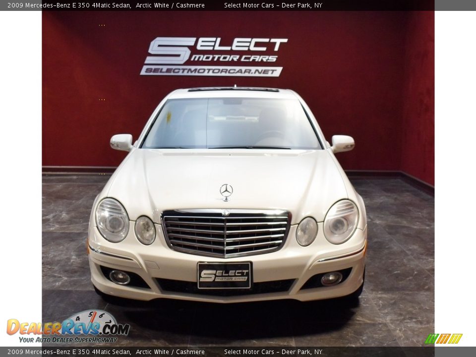 2009 Mercedes-Benz E 350 4Matic Sedan Arctic White / Cashmere Photo #2