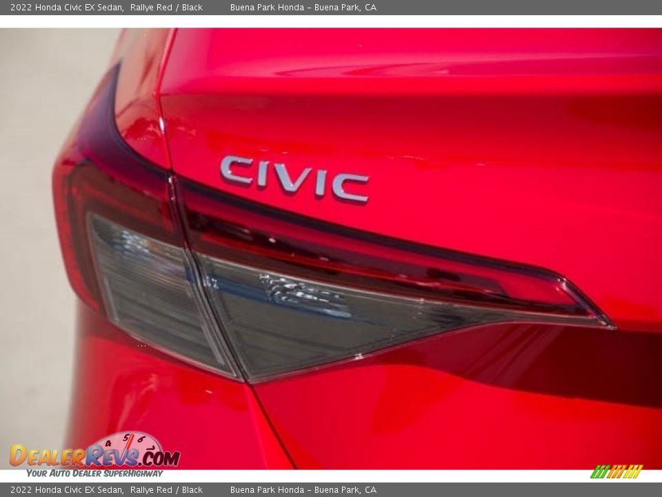 2022 Honda Civic EX Sedan Rallye Red / Black Photo #6