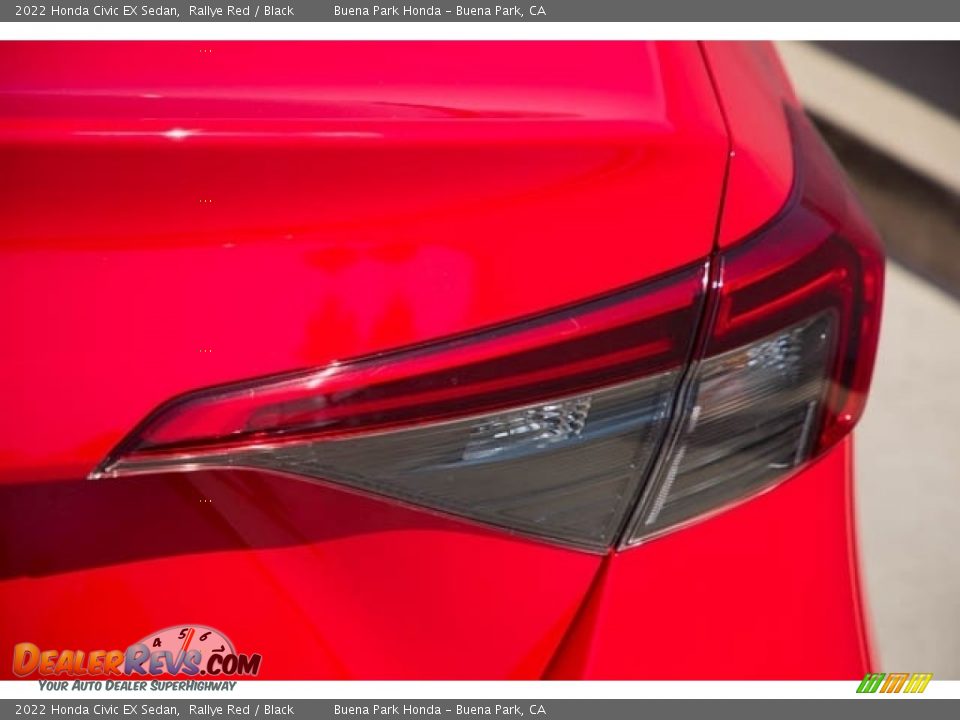 2022 Honda Civic EX Sedan Rallye Red / Black Photo #7