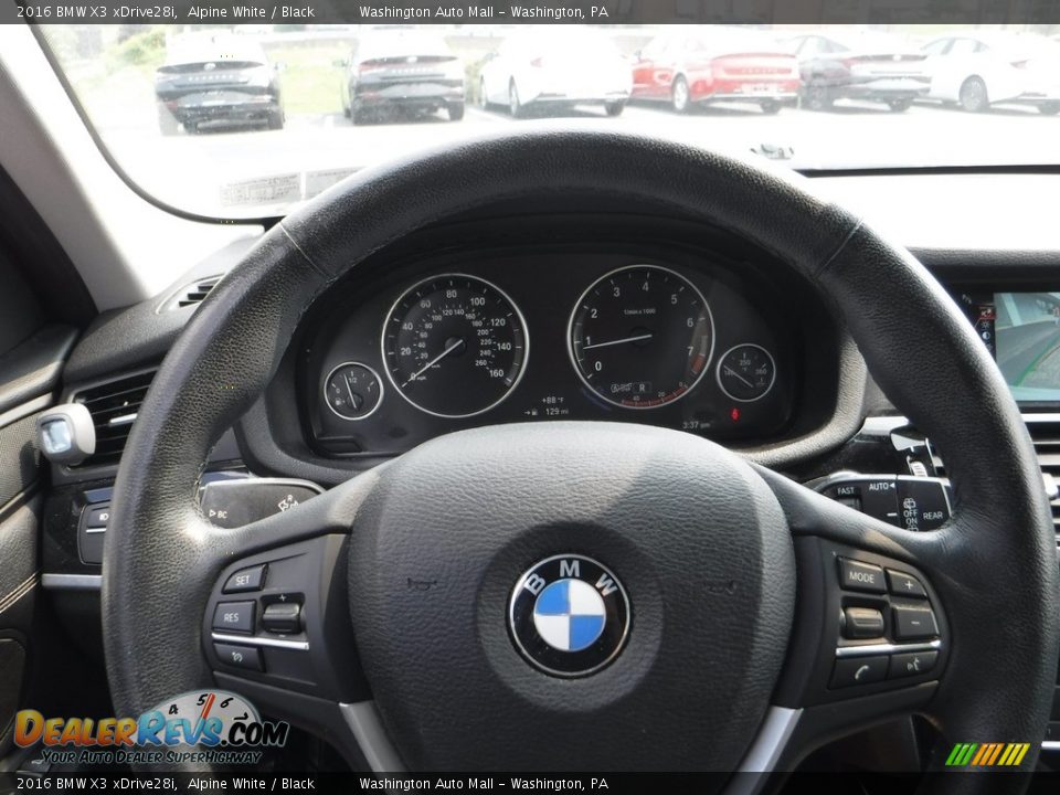 2016 BMW X3 xDrive28i Alpine White / Black Photo #24