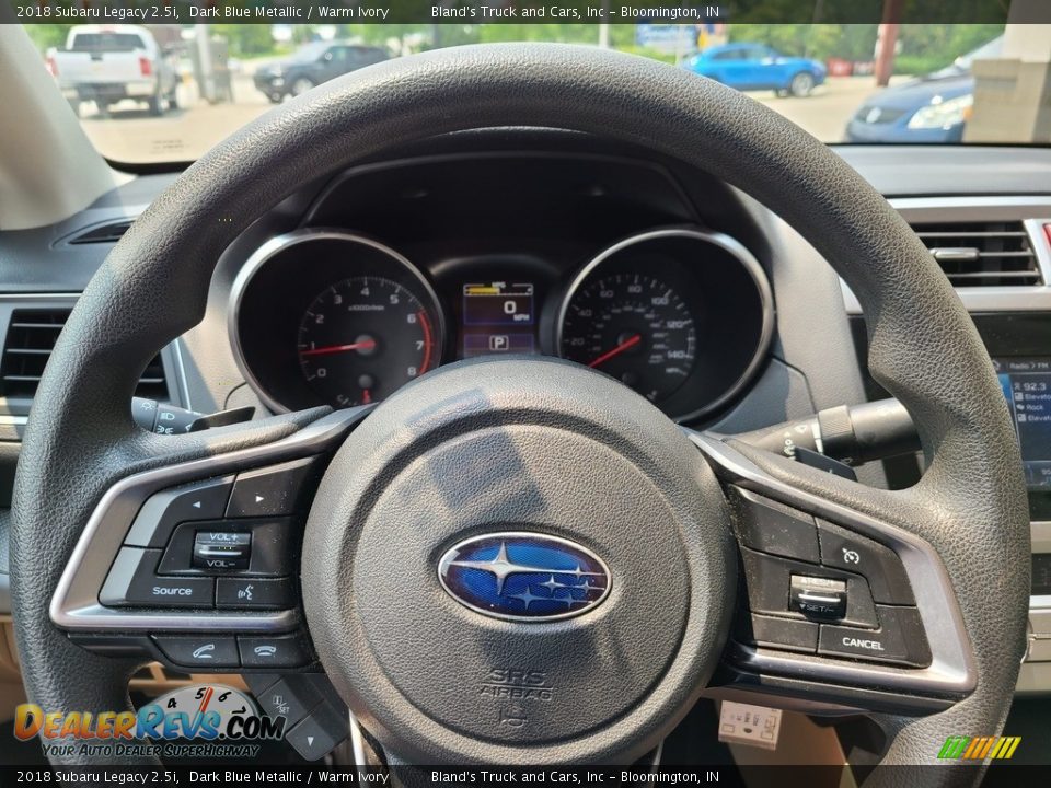 2018 Subaru Legacy 2.5i Dark Blue Metallic / Warm Ivory Photo #10