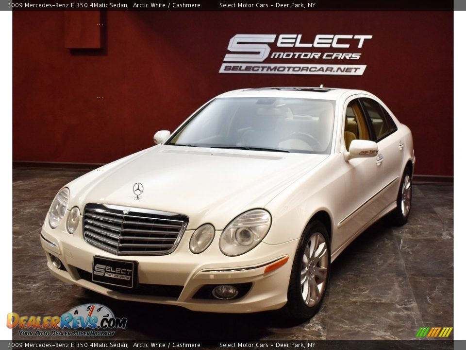 2009 Mercedes-Benz E 350 4Matic Sedan Arctic White / Cashmere Photo #6