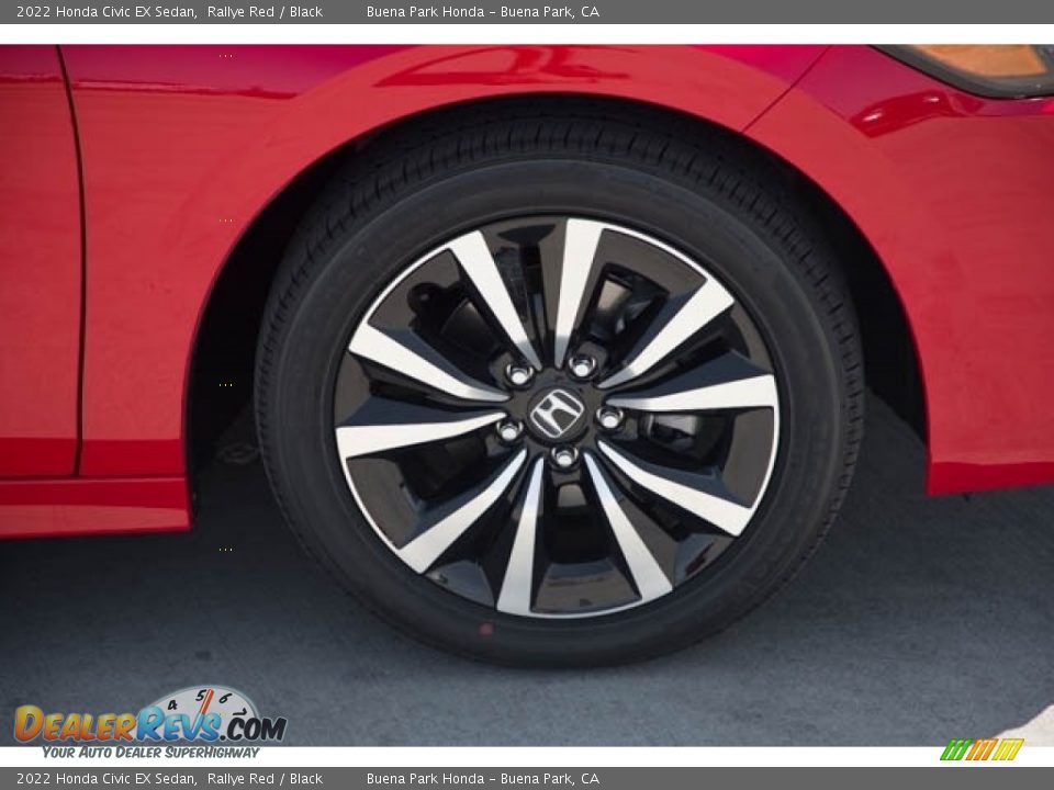 2022 Honda Civic EX Sedan Rallye Red / Black Photo #11