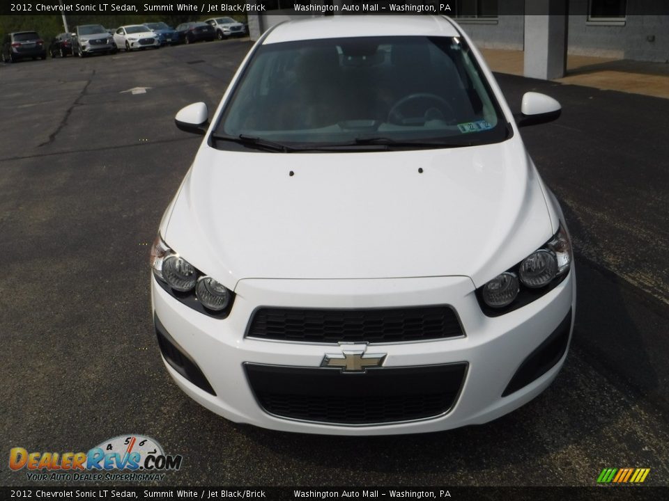 2012 Chevrolet Sonic LT Sedan Summit White / Jet Black/Brick Photo #4