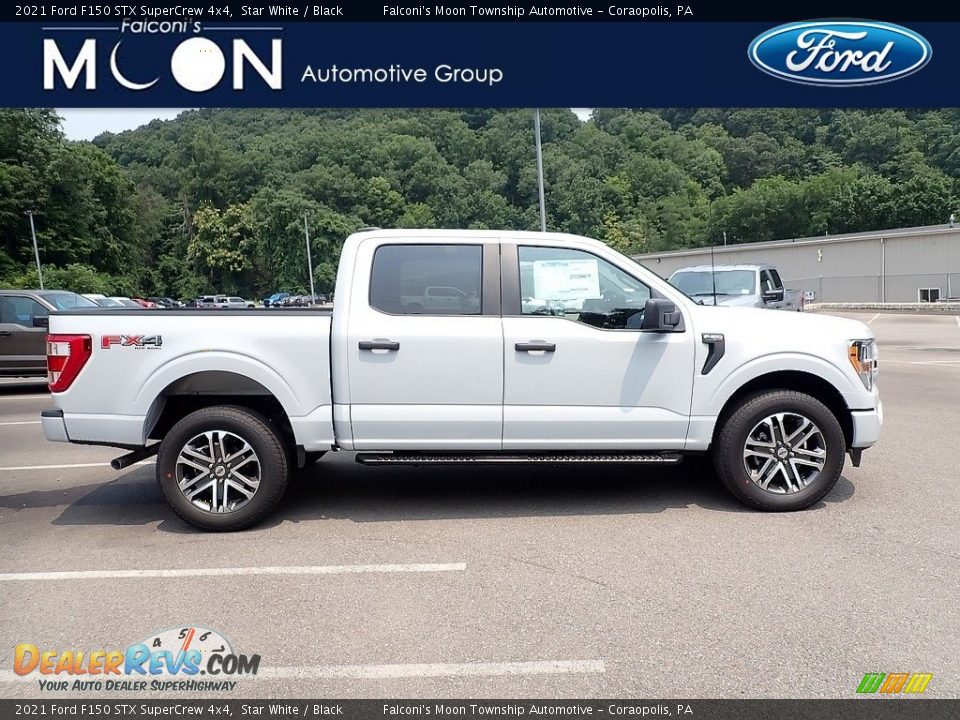 2021 Ford F150 STX SuperCrew 4x4 Star White / Black Photo #1