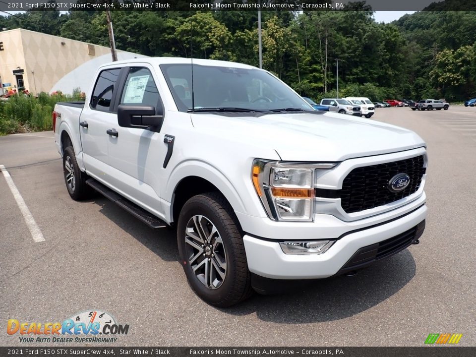 2021 Ford F150 STX SuperCrew 4x4 Star White / Black Photo #3