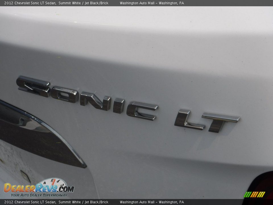 2012 Chevrolet Sonic LT Sedan Summit White / Jet Black/Brick Photo #10