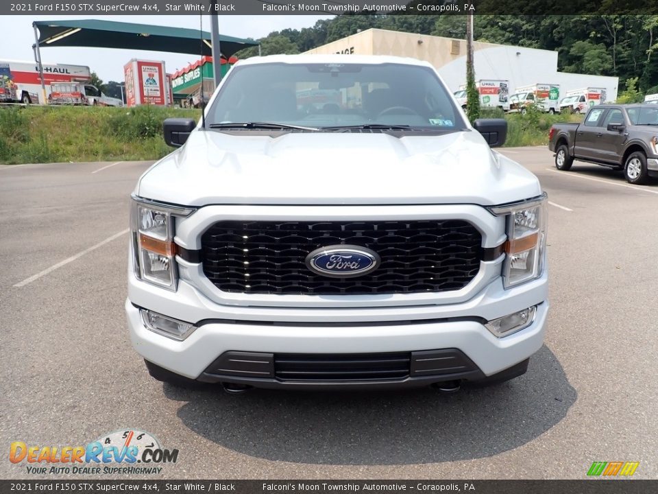 2021 Ford F150 STX SuperCrew 4x4 Star White / Black Photo #4