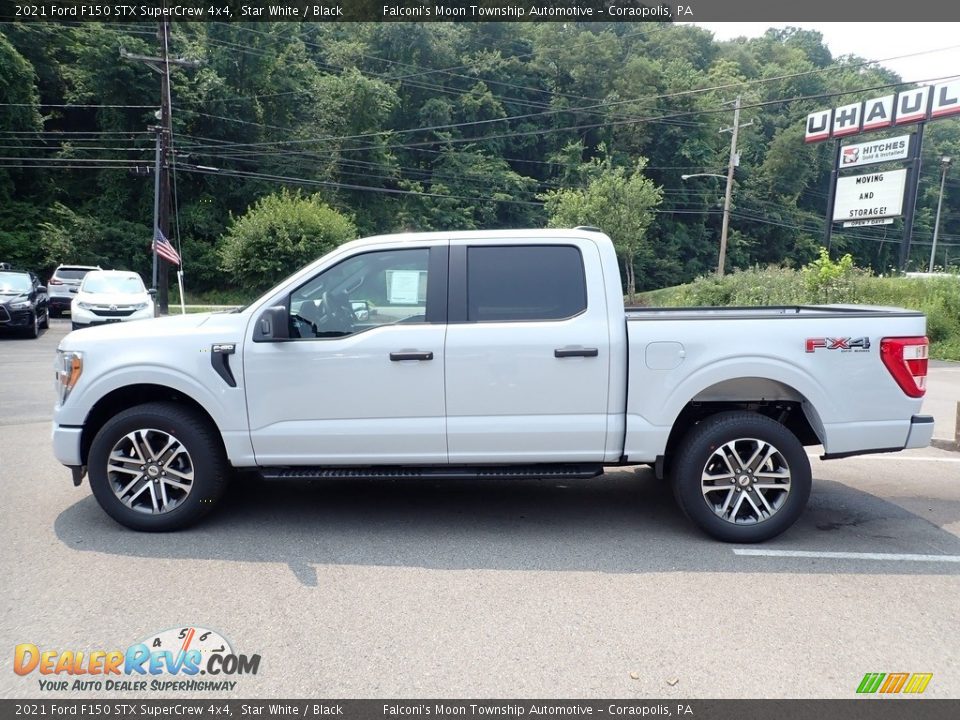 2021 Ford F150 STX SuperCrew 4x4 Star White / Black Photo #6