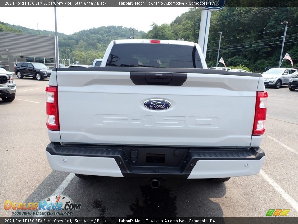 2021 Ford F150 STX SuperCrew 4x4 Star White / Black Photo #8