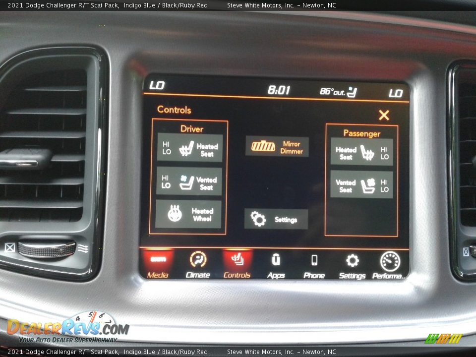 2021 Dodge Challenger R/T Scat Pack Indigo Blue / Black/Ruby Red Photo #21