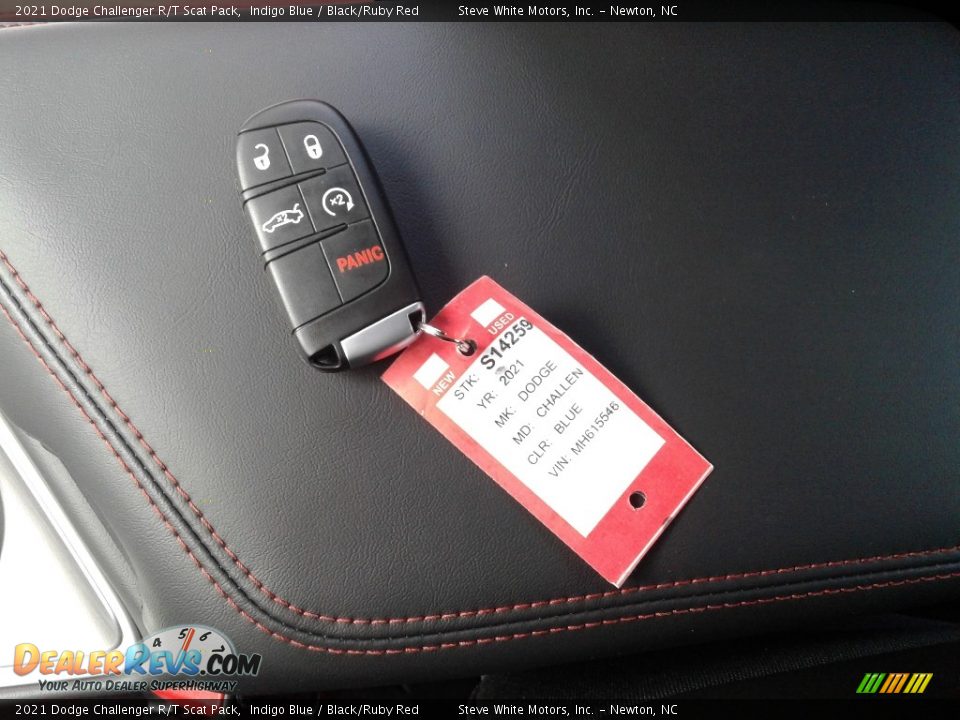2021 Dodge Challenger R/T Scat Pack Indigo Blue / Black/Ruby Red Photo #26