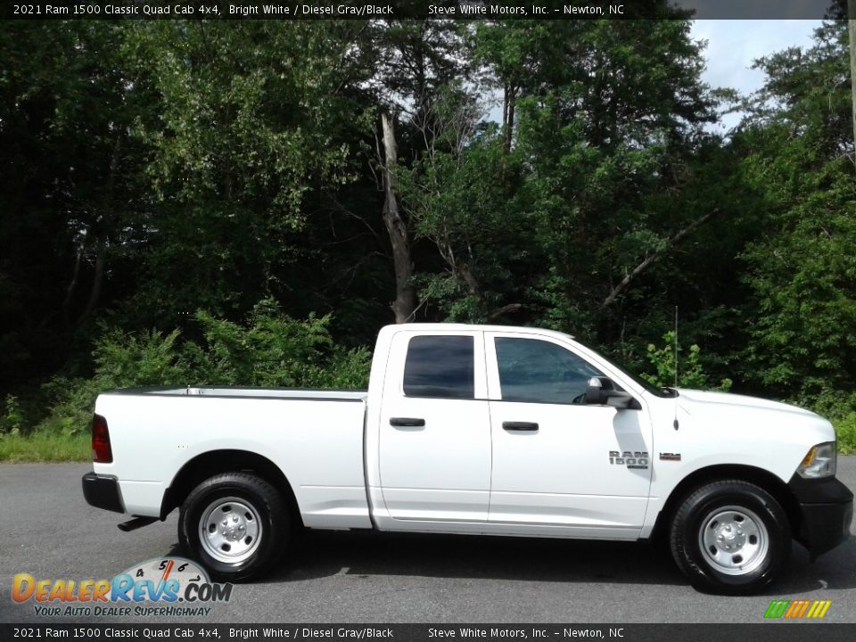 2021 Ram 1500 Classic Quad Cab 4x4 Bright White / Diesel Gray/Black Photo #5