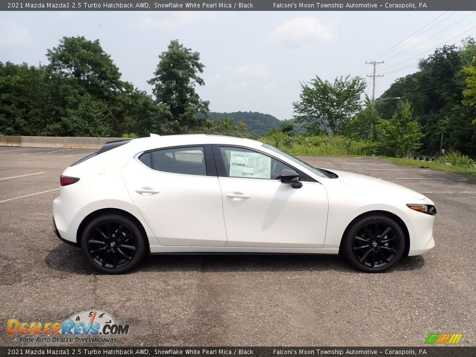 Snowflake White Pearl Mica 2021 Mazda Mazda3 2.5 Turbo Hatchback AWD Photo #1