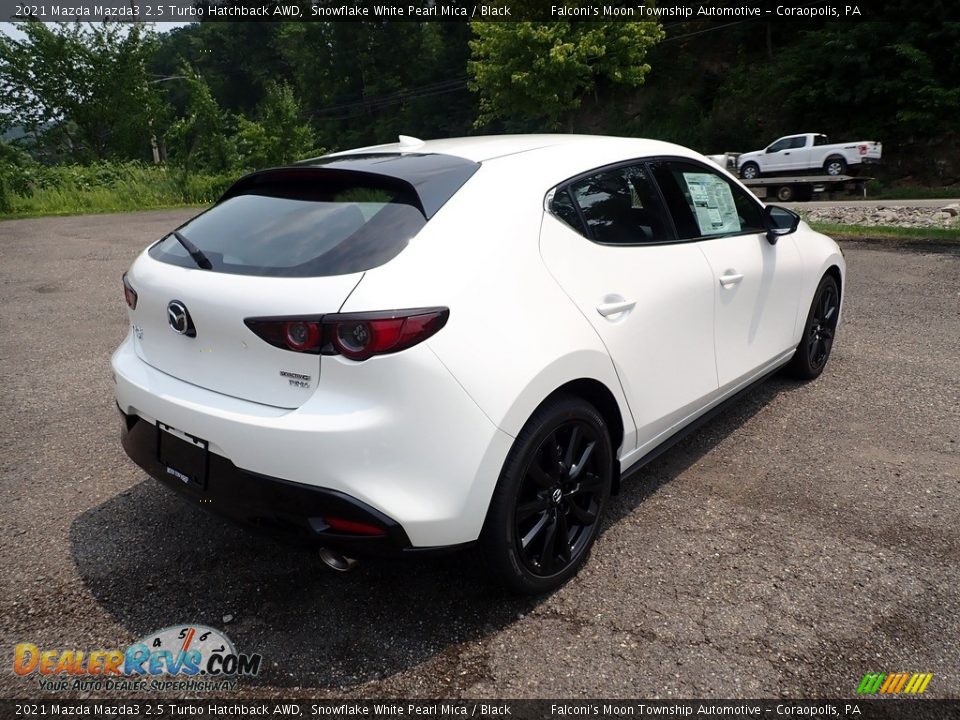 2021 Mazda Mazda3 2.5 Turbo Hatchback AWD Snowflake White Pearl Mica / Black Photo #2