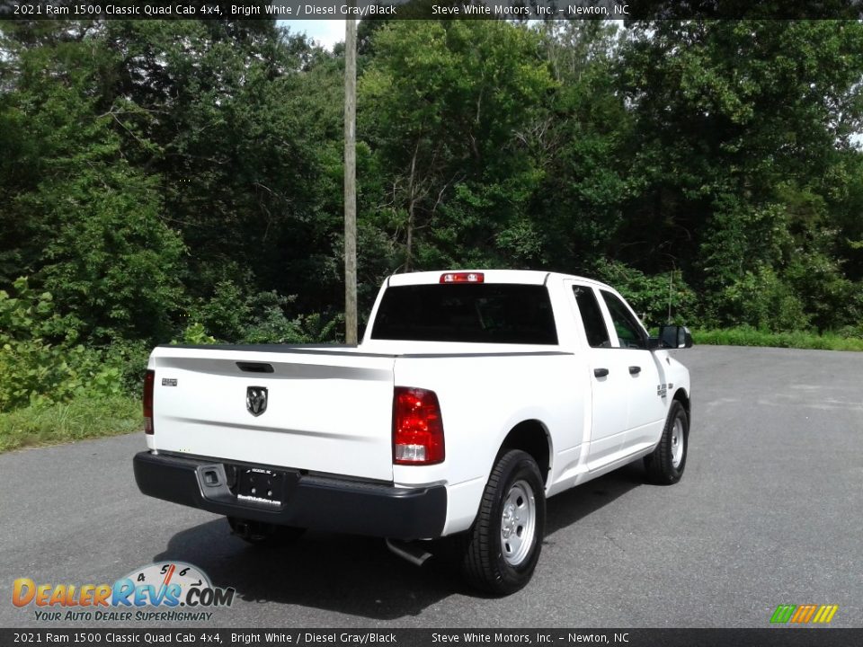2021 Ram 1500 Classic Quad Cab 4x4 Bright White / Diesel Gray/Black Photo #6